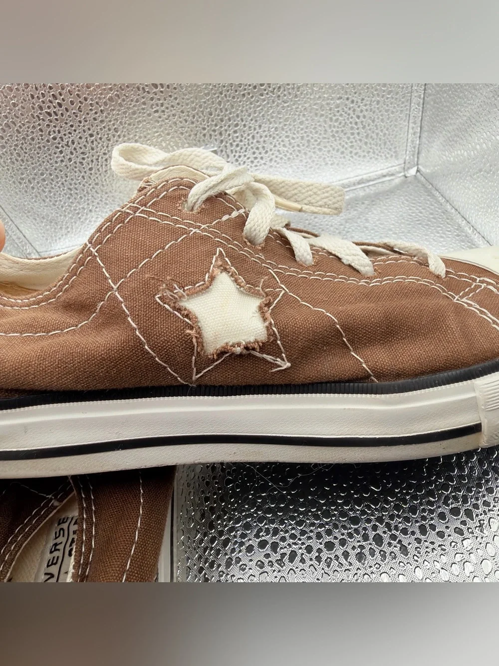 Converse Brown Low-Top Sneakers with White Accents